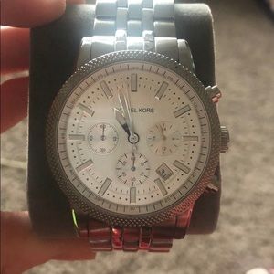 Silver michael kors watch